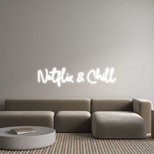 Custom Neon: Netflix & Chill