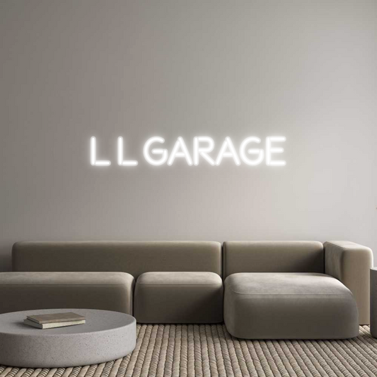 Custom Neon: L L Garage