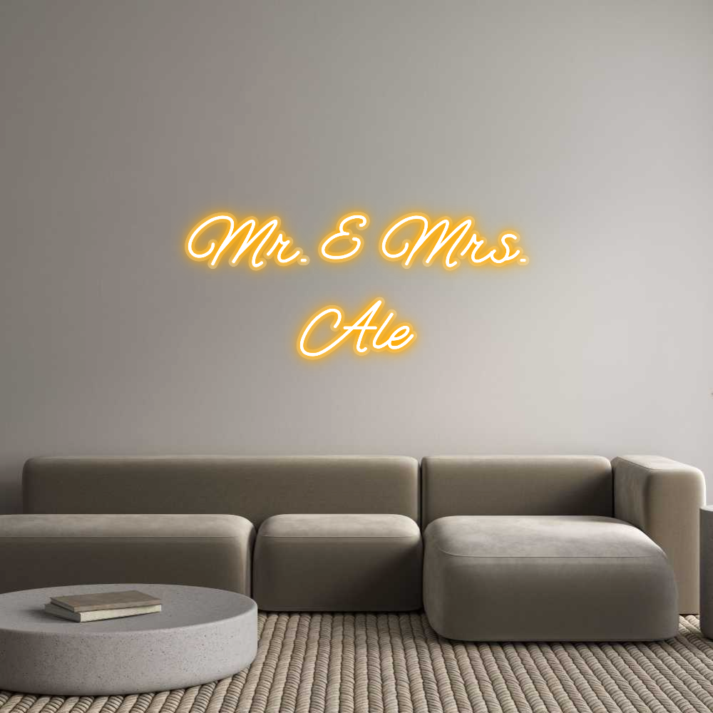 Custom Neon: Mr. & Mrs.
Ale