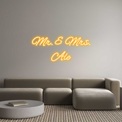 Custom Neon: Mr. & Mrs.
Ale