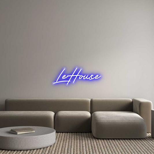 Custom Neon: LeHouse