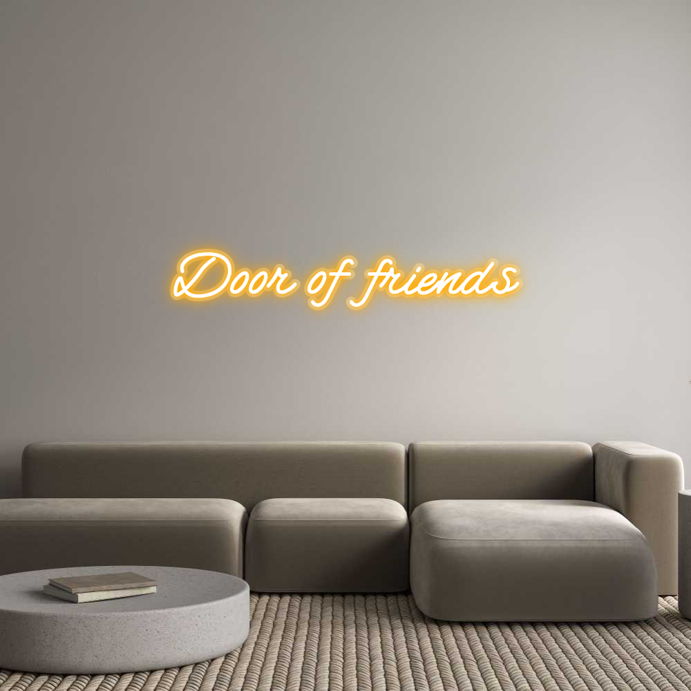 Custom Neon: Door of friends