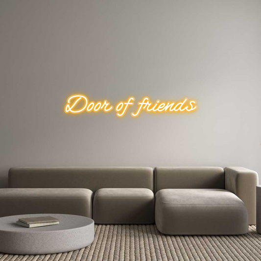 Custom Neon: Door of friends