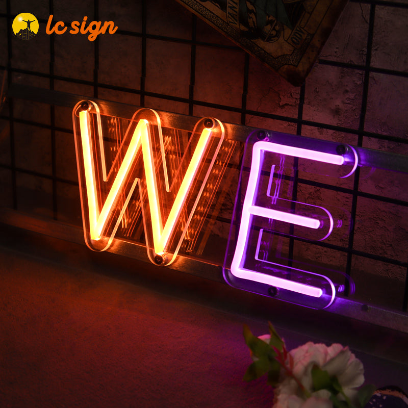 Magentic Neon Letters with Easy and Quick Installation (Letters & Numbers Available)