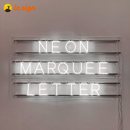Marquee Neon Letters Sign with Easy and Quick Installation (Letters & Numbers Available)