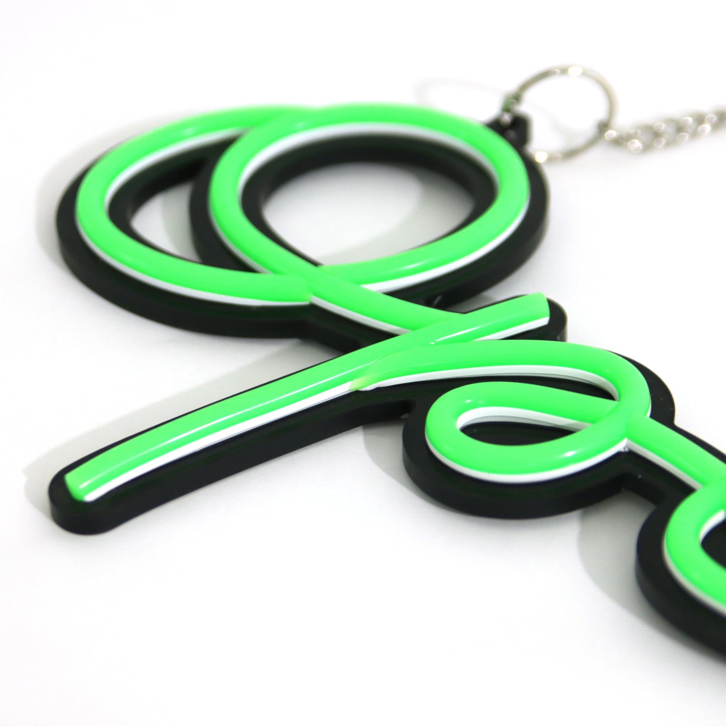 Easy-to-hang Green Open Neon Light