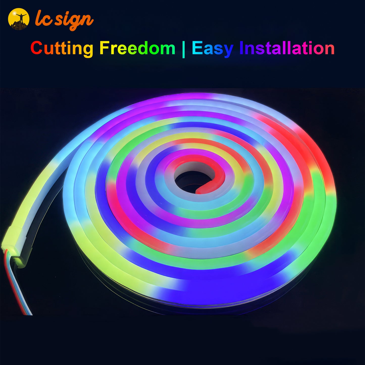 RGB Colorful All-in-one Neon Silicone Flexible Strip Lights